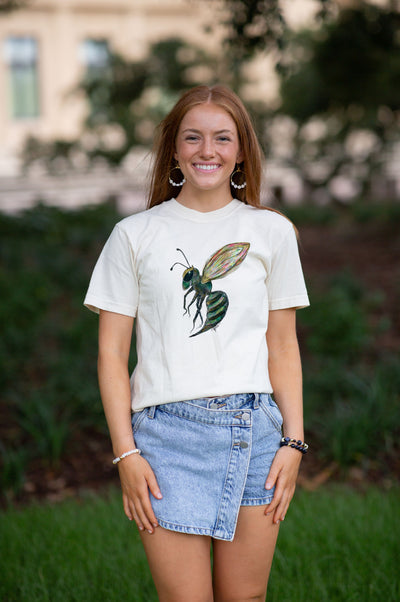 Comfort Colors Watercolor Hornet Mascot Tee