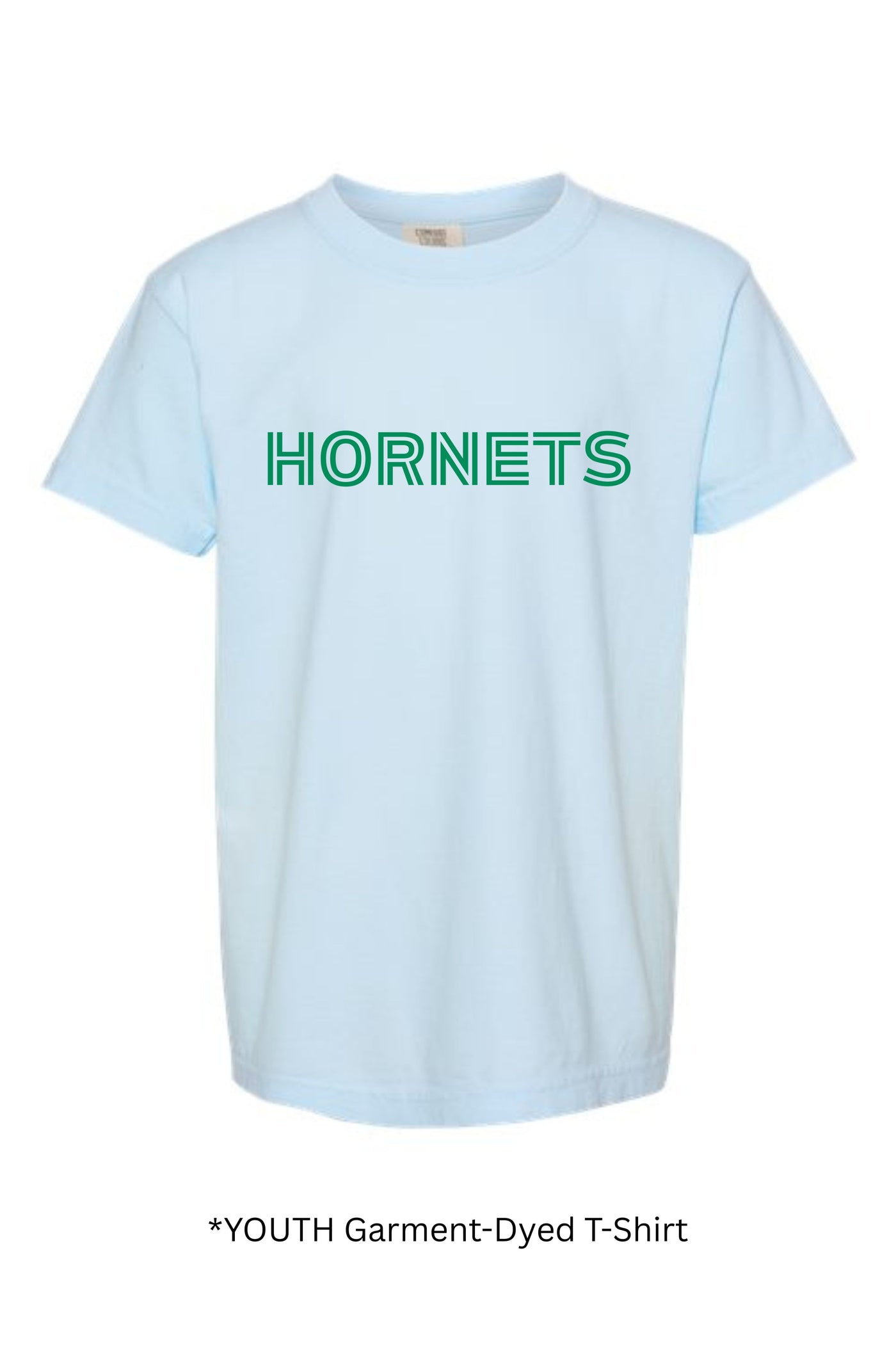 YOUTH Comfort Colors HORNETS  T-shirt Bold Text