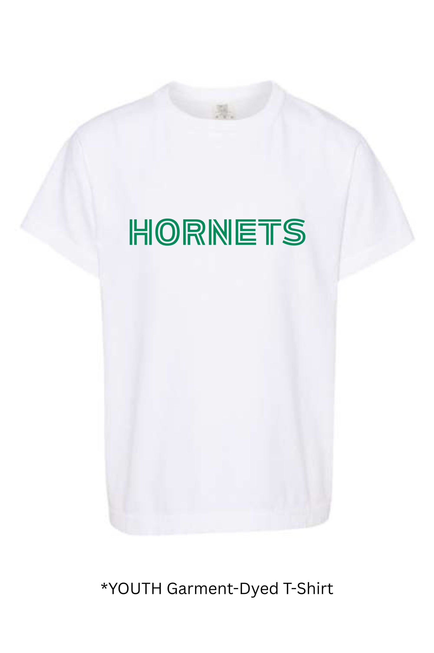 YOUTH Comfort Colors HORNETS  T-shirt Bold Text