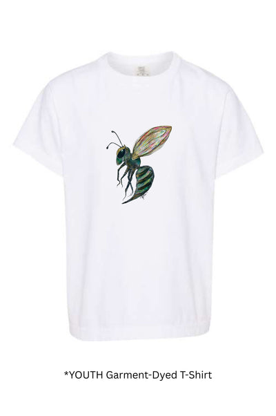 YOUTH Comfort Colors Watercolor Hornet Mascot T-shirt