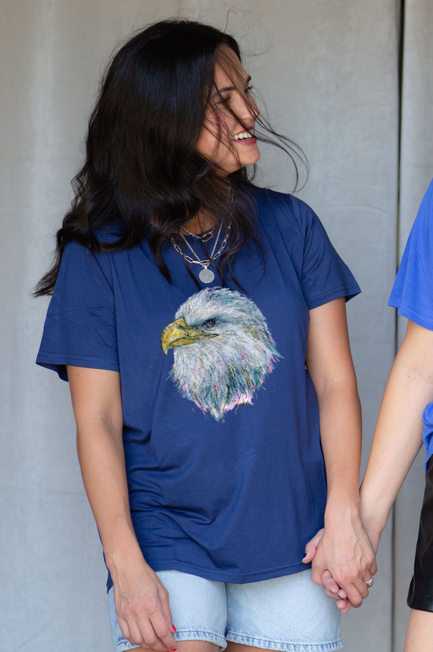 SoSis Signature Navy Eagle Mascot Tee