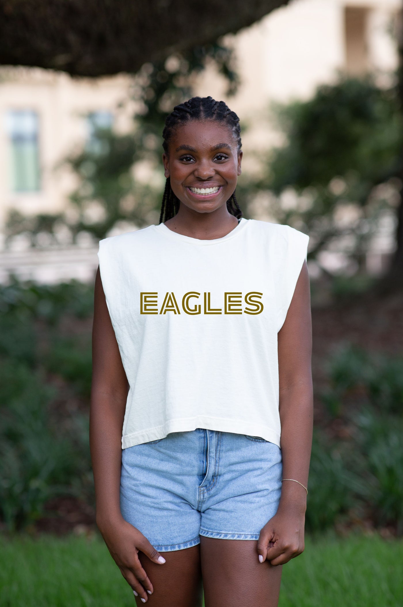 American Apparel Tank EAGLES Bold Text