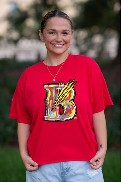 Comfort Colors Watercolor 'B' Mascot Tee (PRE-ORDER)