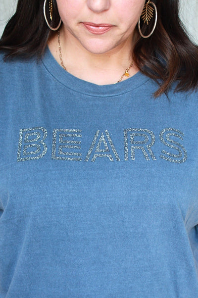 American Apparel Tank BEARS (silver) Bold Text