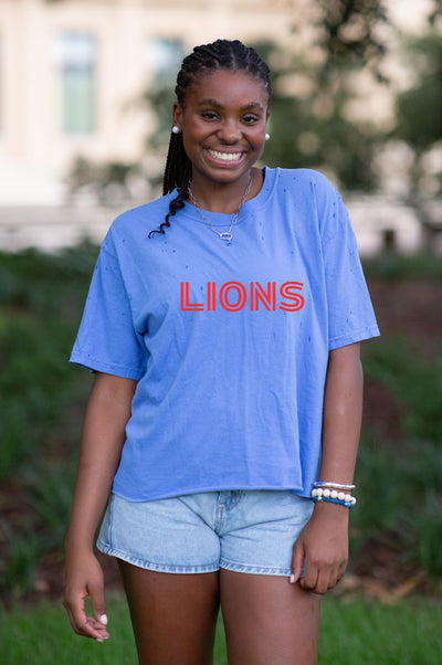 Comfort Colors LIONS bold text