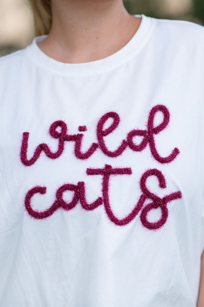 SoSis Classic Signature Tinsel Script WILDCATS tee (PRE-ORDER)