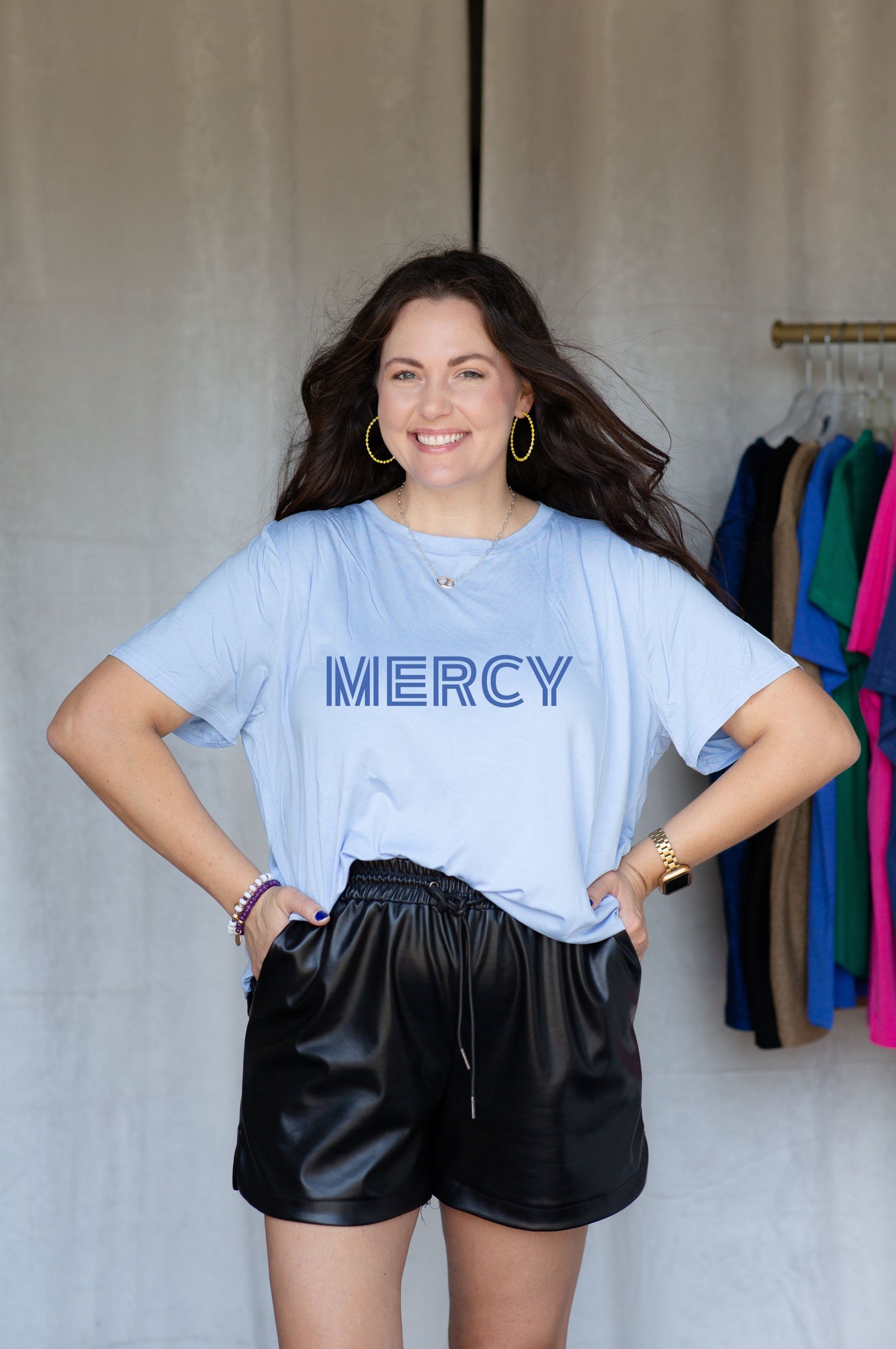 SoSis Signature Tee MERCY bold text