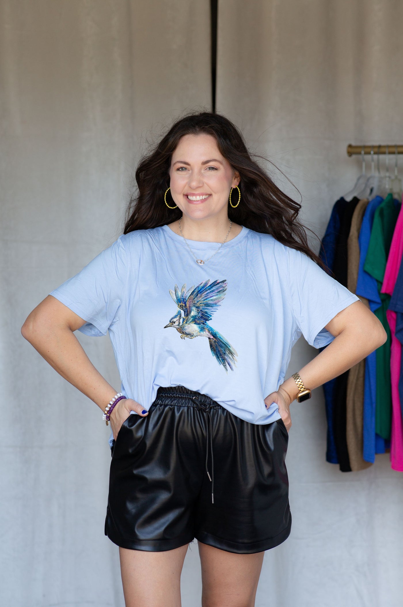 SoSis Signature Bluejay Mascot Tee
