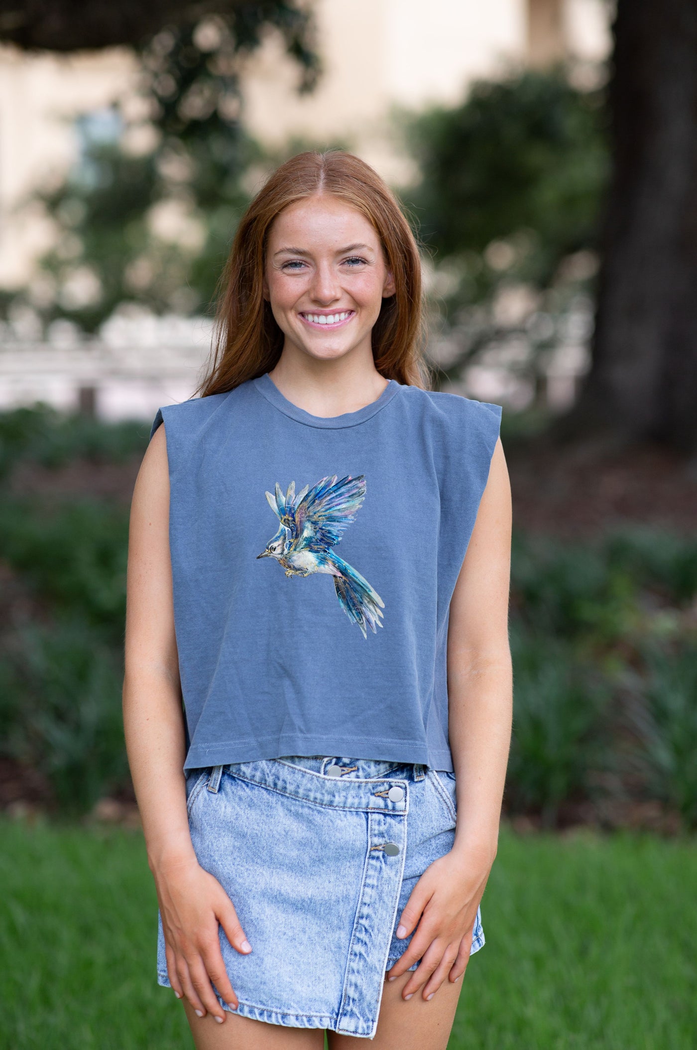 American Apparel  Bluejay Mascot  Tank