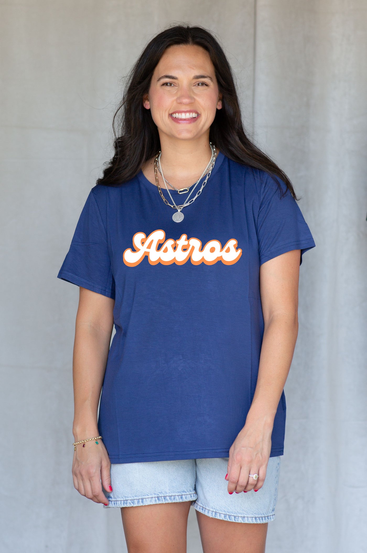 Retro Astros Navy SoSis Signature Tee (PRE-ORDER)