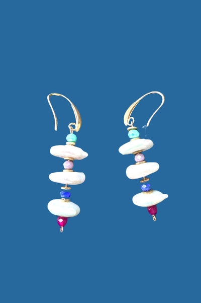 The Carmel Pearl Drop Earrings