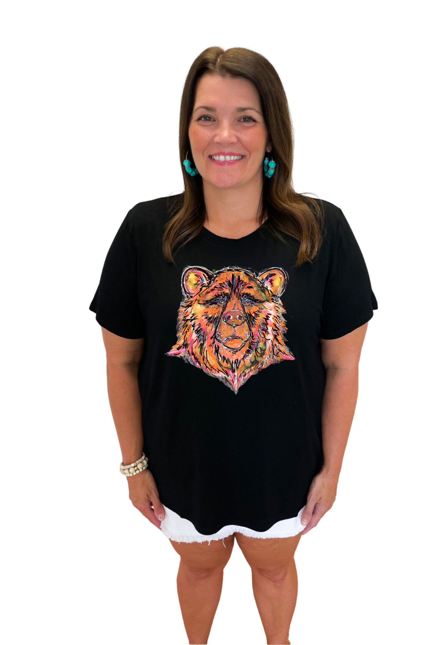 School Spirit Signature Mascot Tee- Bears (black)