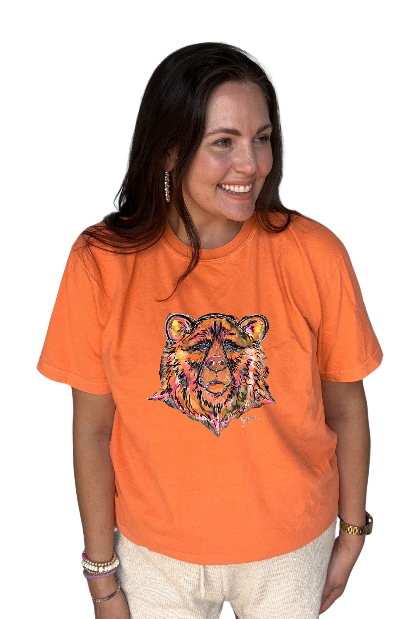 School Spirit Comfort Colors Mascot Tee Bears Orange