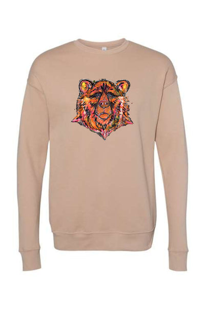 School Spirit Sweatshirt Orange Bear Mascot (PRE-ORDER)