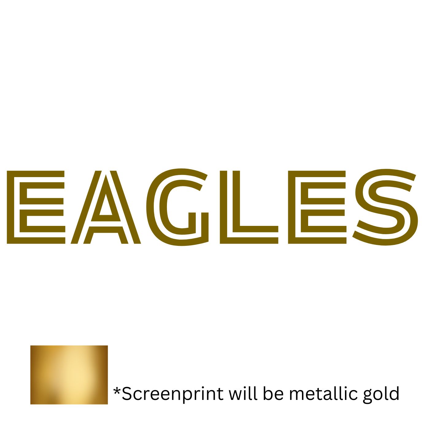 American Apparel Tank EAGLES Bold Text