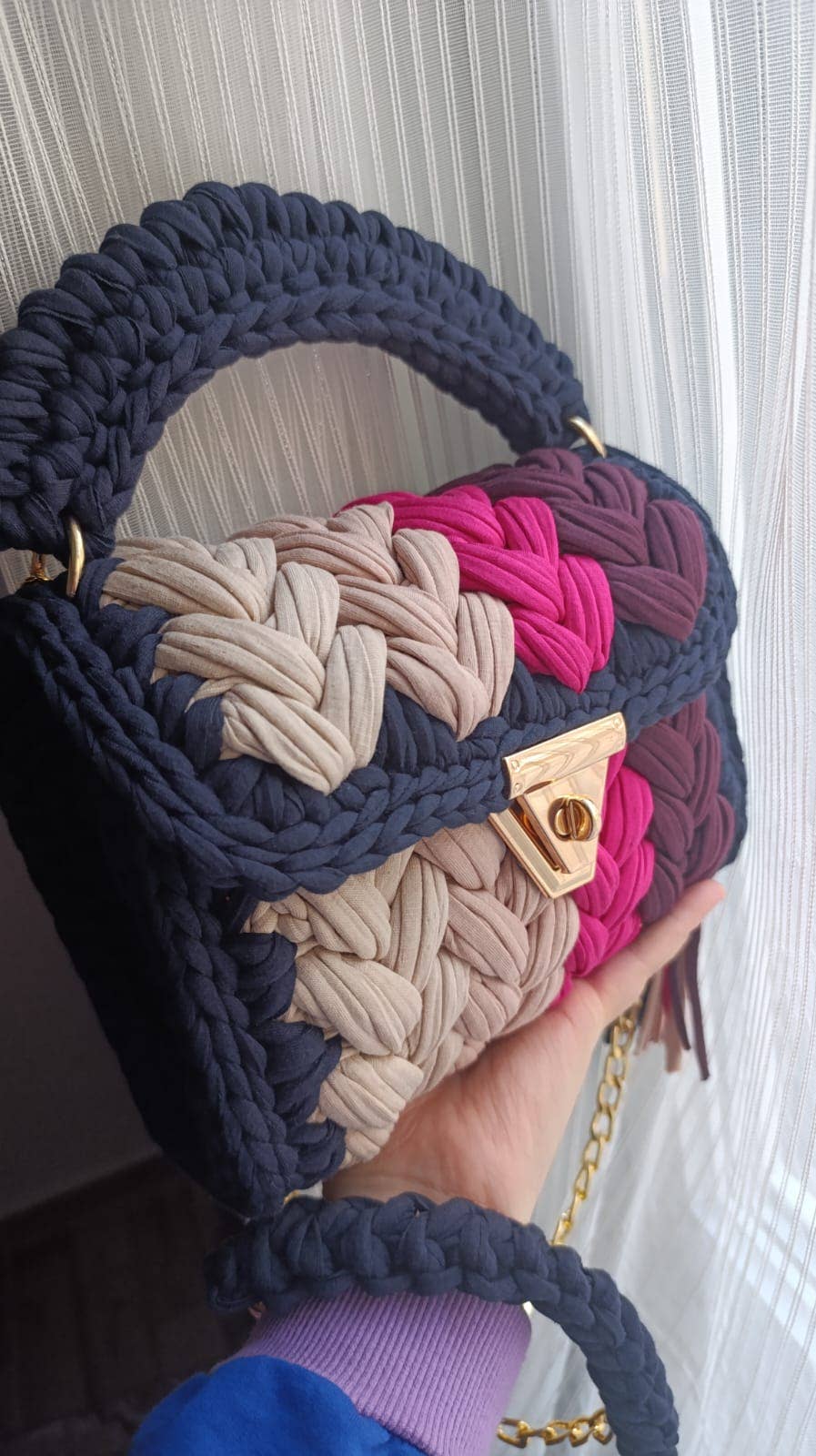 Multicolor Handmade Crochet Purse