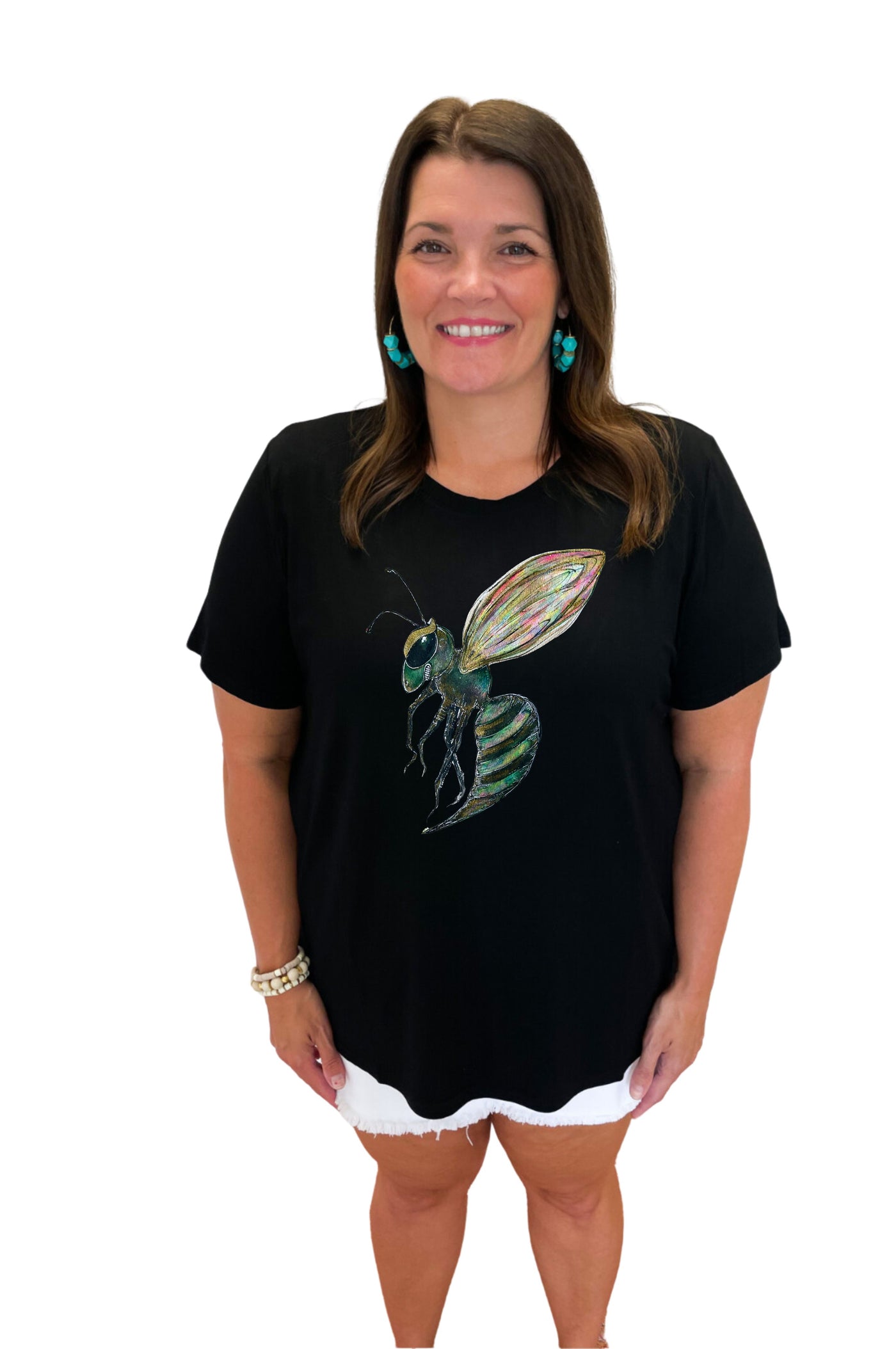 School Spirit Black Signature Mascot Tee HORNETS