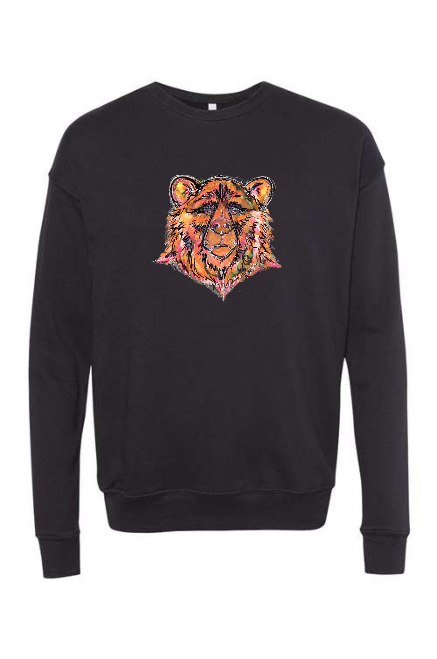 School Spirit Sweatshirt Orange Bear Mascot (PRE-ORDER)