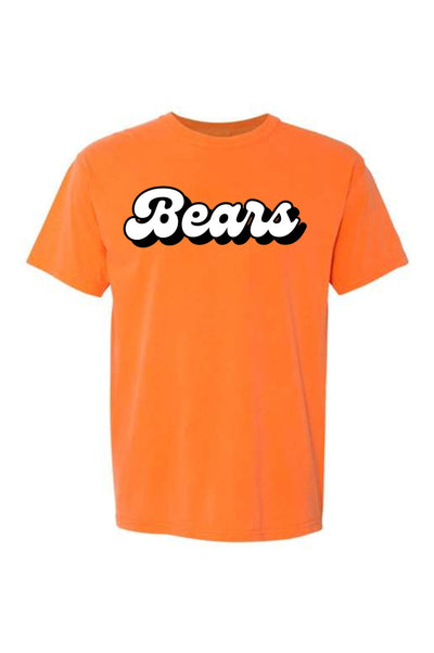 School Spirit Comfort Colors Retro Tee Bears Orange (PRE-ORDER)