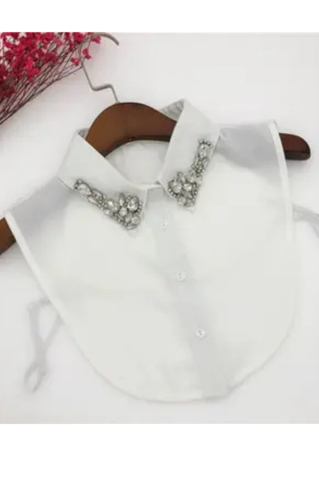 Large Rhinestone Faux Collar