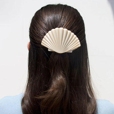 Shimmering Shell Small Flat Hair Clip - Small