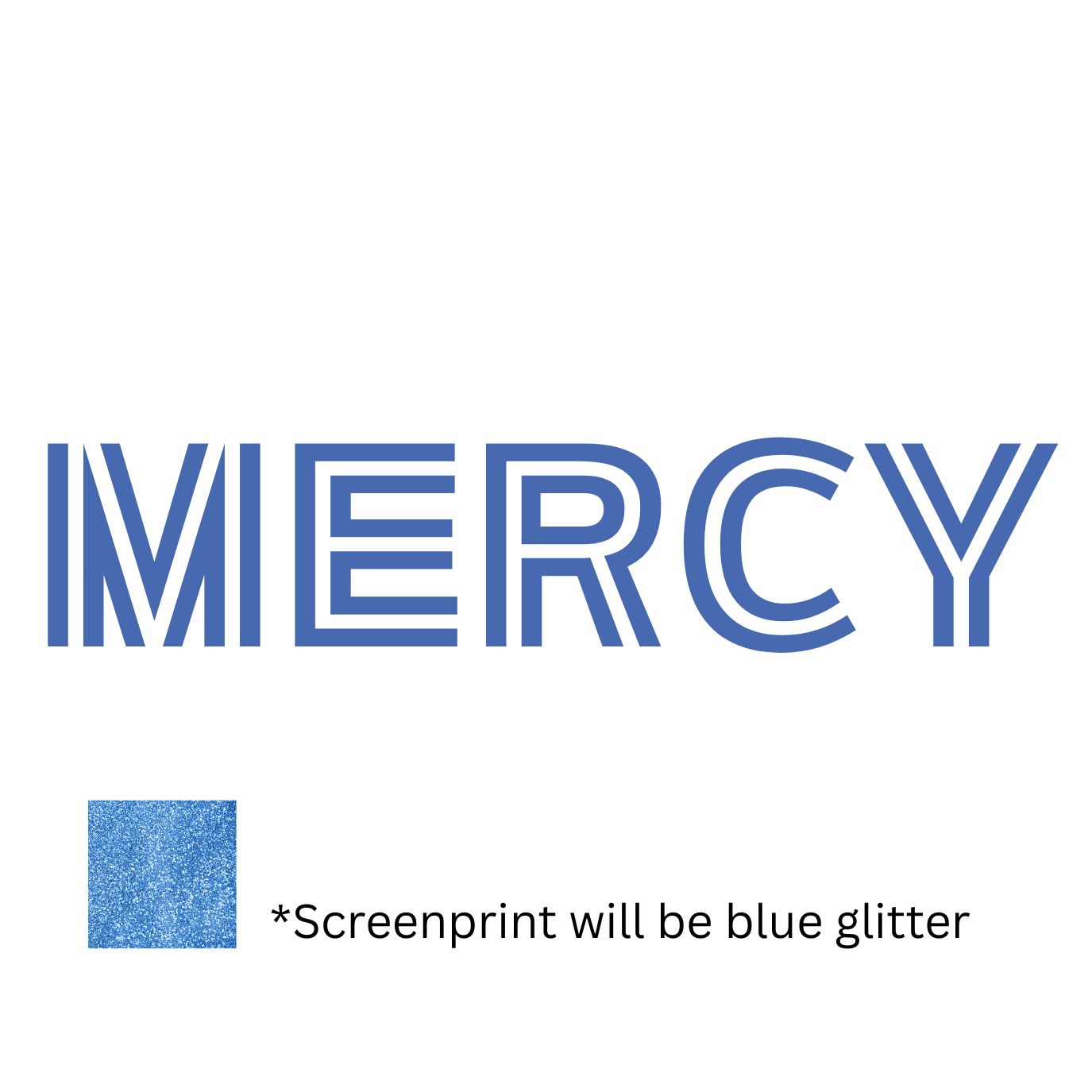 American Apparel Tank MERCY Bold Text