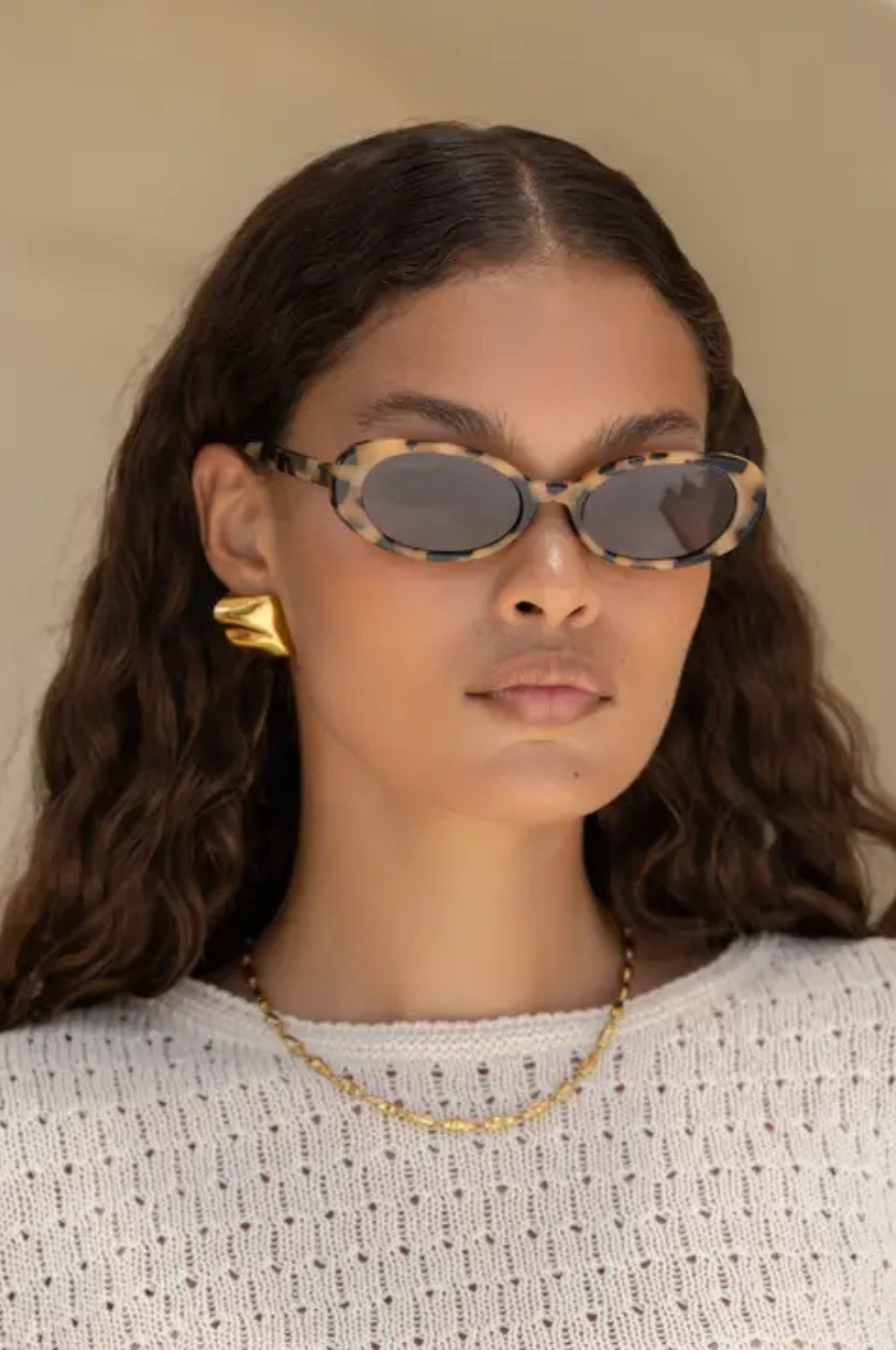 FREYRS Mimi Acetate Oval Sunglasses