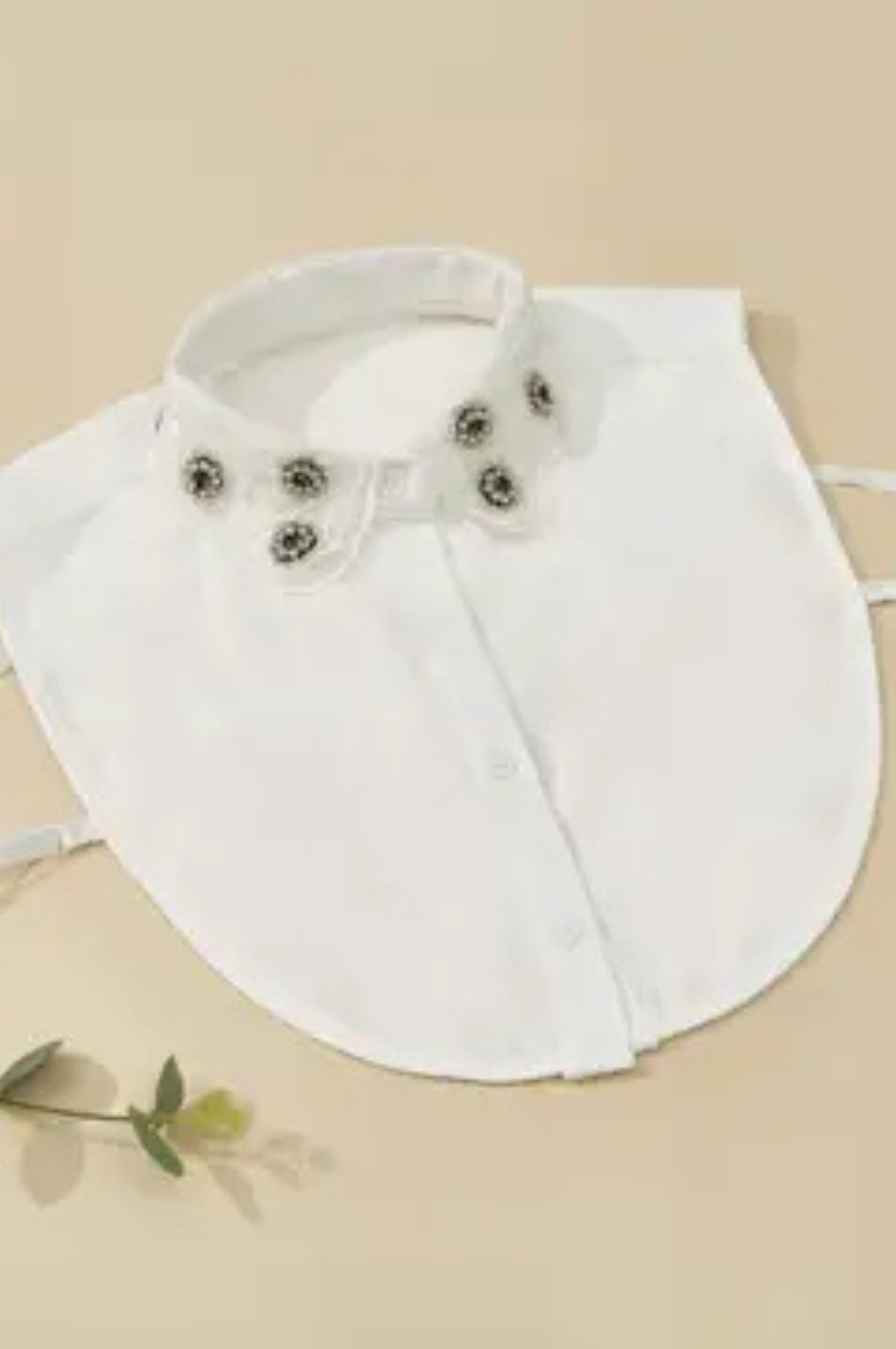 Floral Detail Detachable Collar