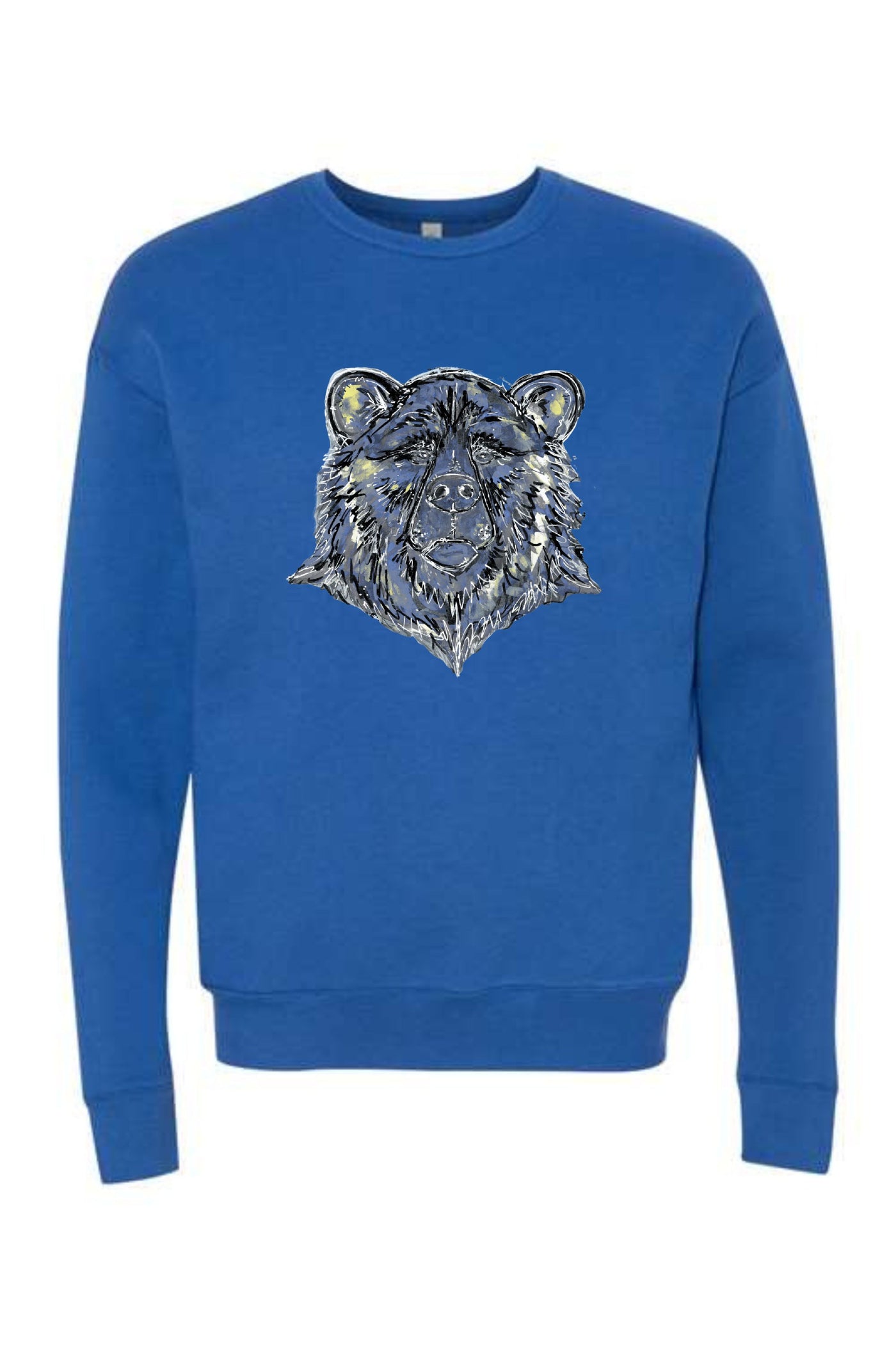 School Spirit Sweatshirt Bear Blue on Blue (PRE-ORDER)