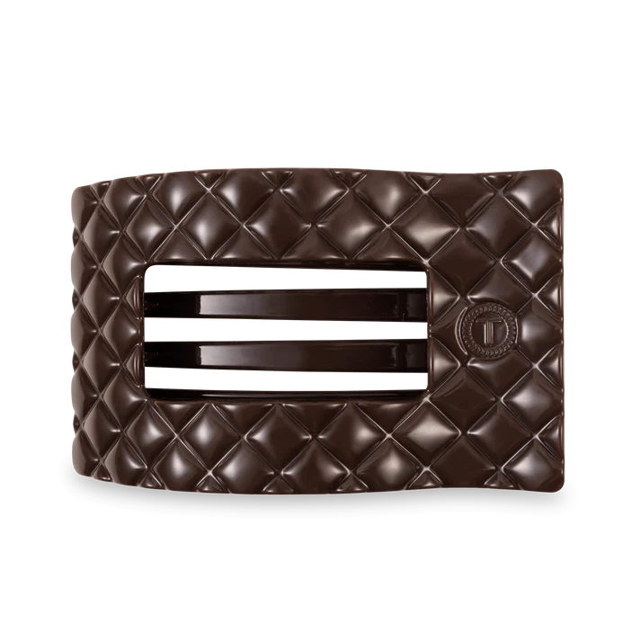 Quilted Large Flat Rectangle Hair Clip by Teleties