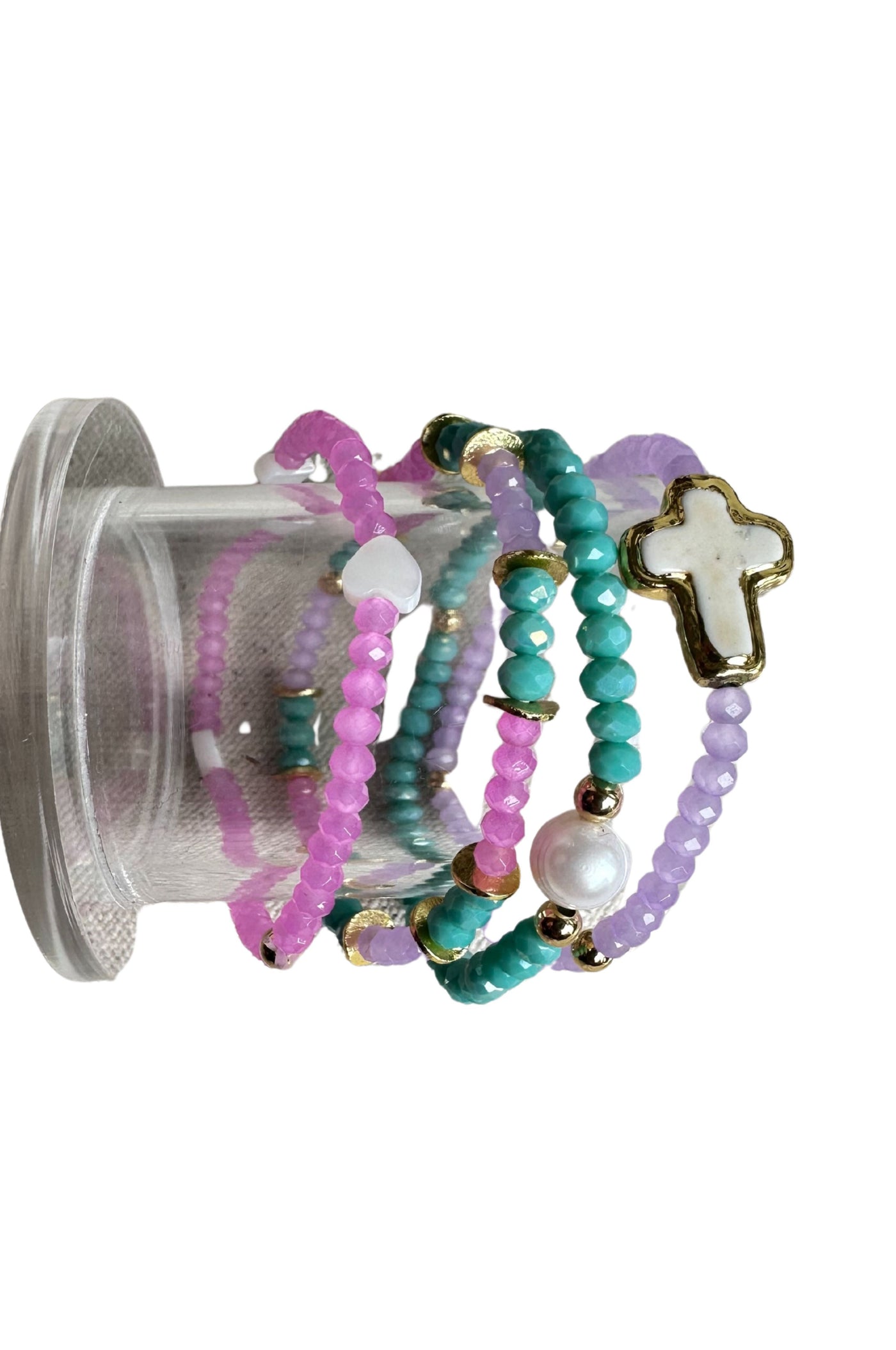 Faith & Love Beaded Bracelet Stack