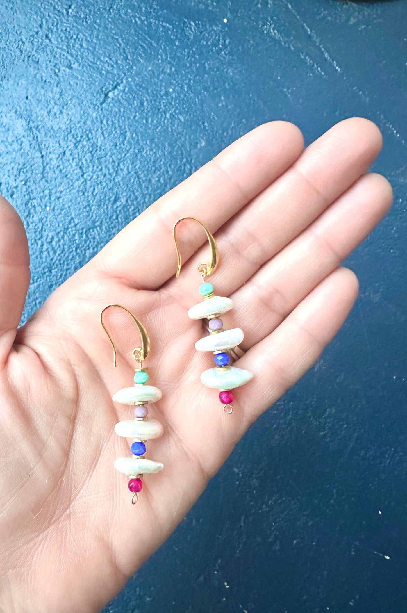 The Carmel Pearl Drop Earrings