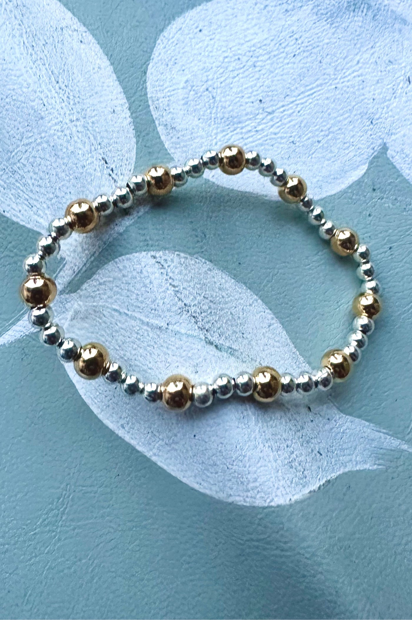 Mixed Metal Ball Bracelet