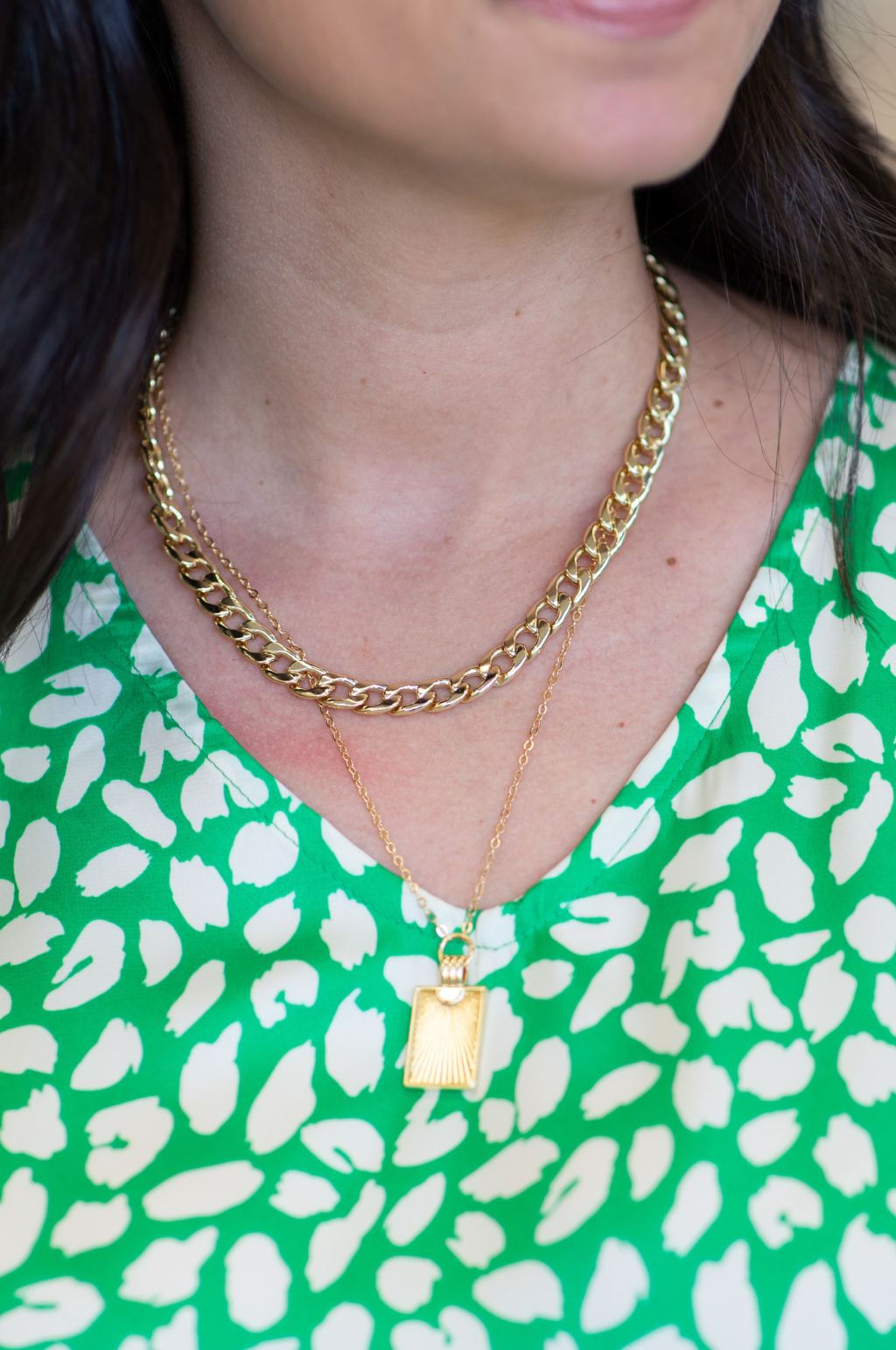 The Chandler Cuban Curb Chain Necklace by Annie Claire Designs - SoSis