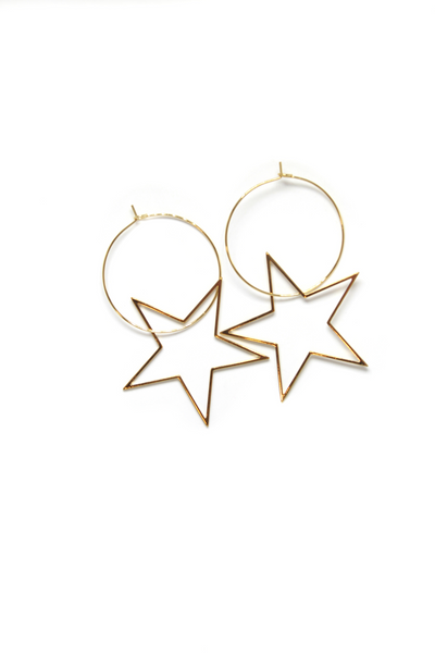 Shoot for the Stars Hoops by Annie Claire Designs - SoSis