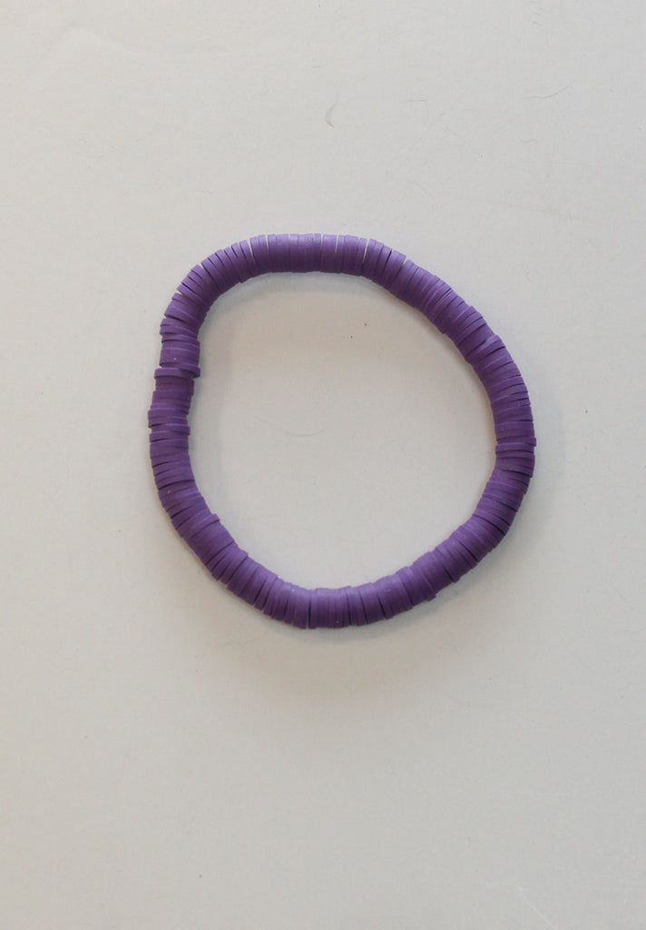 Black And Purple Clay Bead Bracelet - Shop on Pinterest
