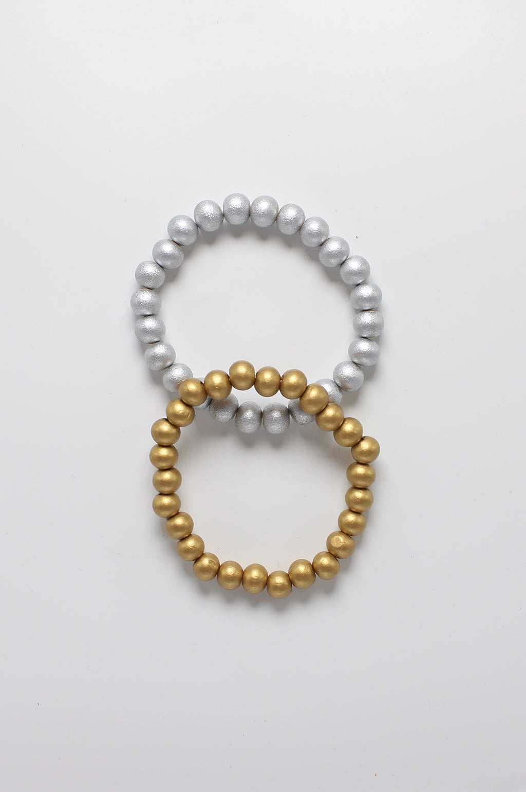 Wooden Bead Bracelet Plain by Annie Claire Designs (singles) - SoSis