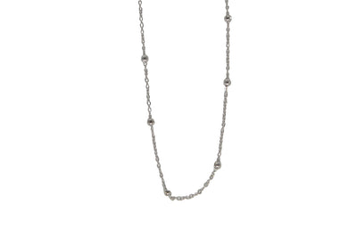 Silver Sphere Chain Necklace by Annie Claire Designs - SoSis
