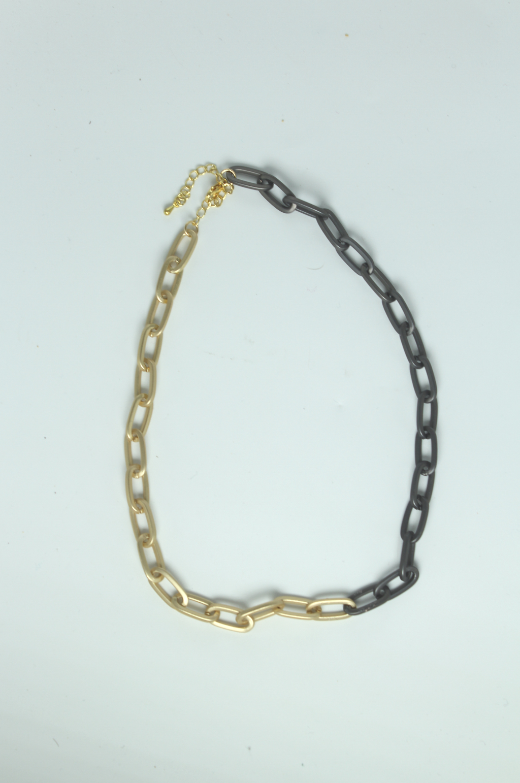 Dual Tone Chunky Chain Necklace by Annie Claire Designs - SoSis